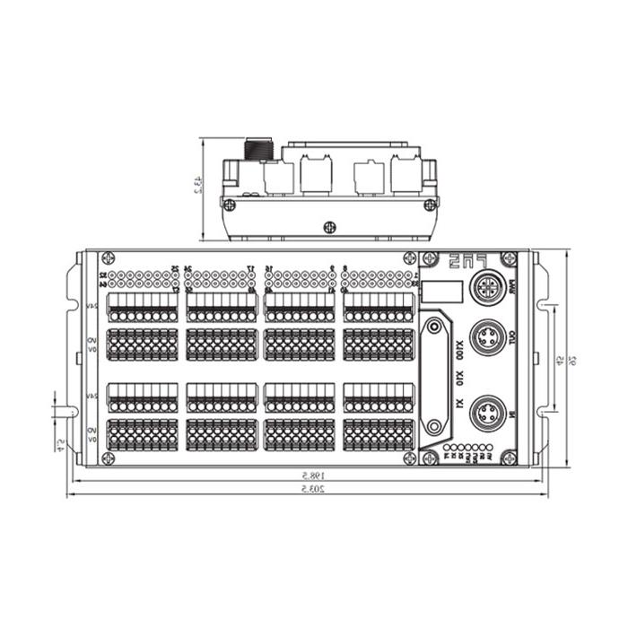 化工协议，IP20, 64DI/DO自适应配置，PNP，终端类型，远程模块，009D73